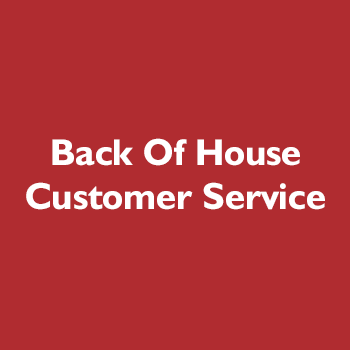 back of house customer service award